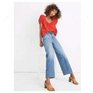 Madewell Wide Leg Crop Jeans